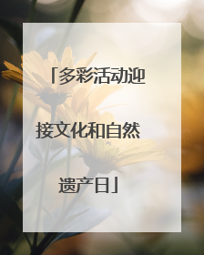 多彩活动迎接文化和自然遗产日